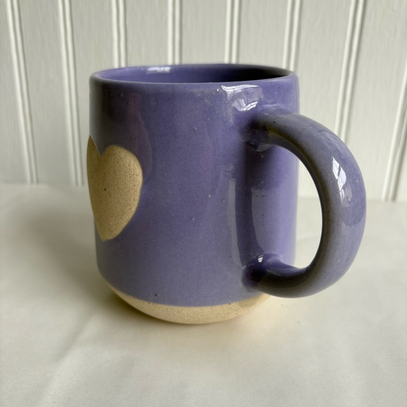 Purple Lavender ceramic heart mug 16 ounces  - Valentine ready! - Picture 4 of 12